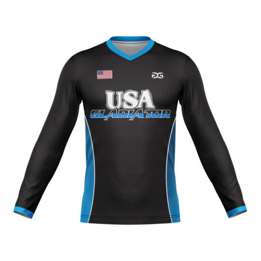 V-Neck-Full-Sleeve-Blue